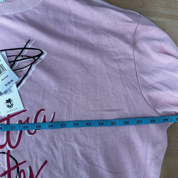 Wildfox Sweatshirt Womens Medium Pink Extra Dirty Martini Graphic Pullover Top - Picture 13 of 14